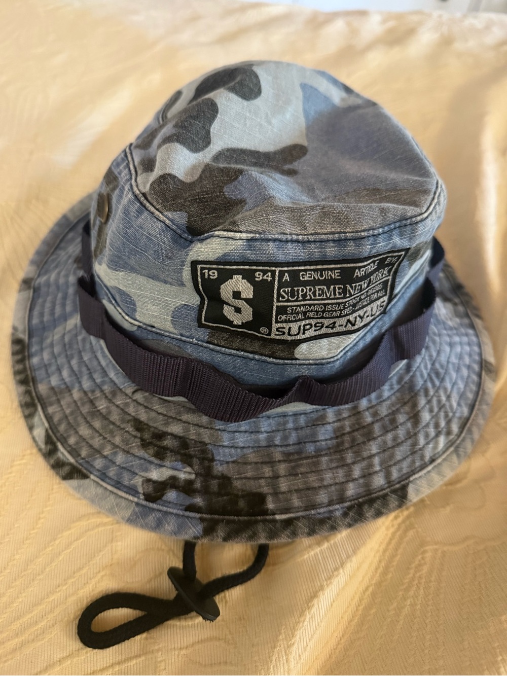 Supreme Military Boonie Hat blue camo M/L